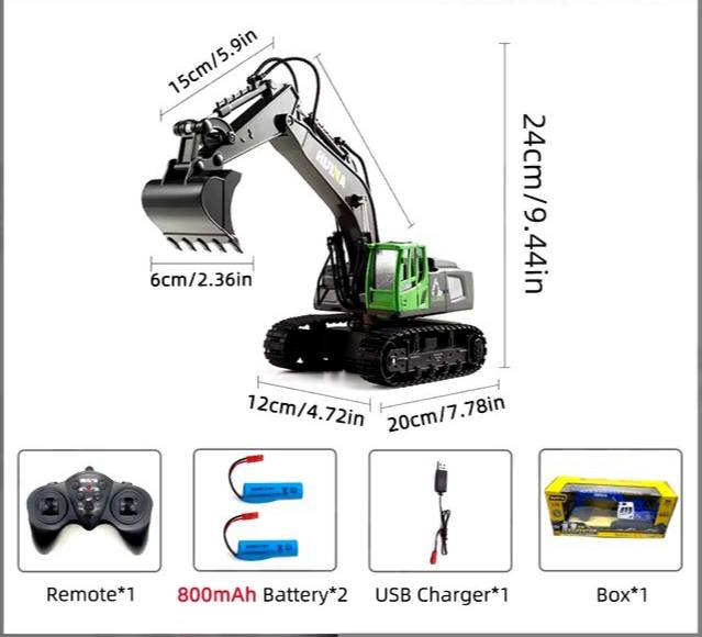 JoyStickToy™ RC Excavator Huina 1558