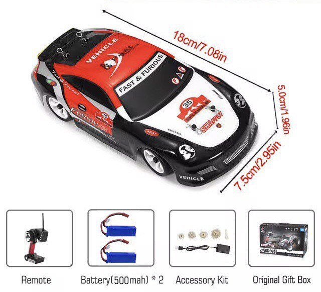 JoyStickToy™ K969 1:28 Rc Car 4WD