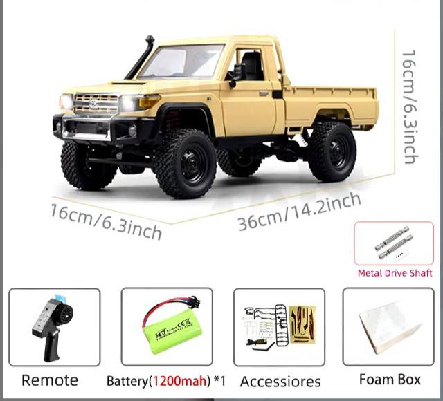 JoyStickToy™ Rc Car Toyota Licensed Land Cruiser Mn Model Mn82 Retro