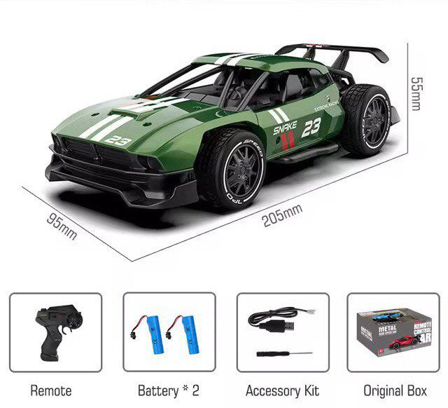 JoyStickToy™ Sulong Metal RC Car Toys 1/24 2.4G