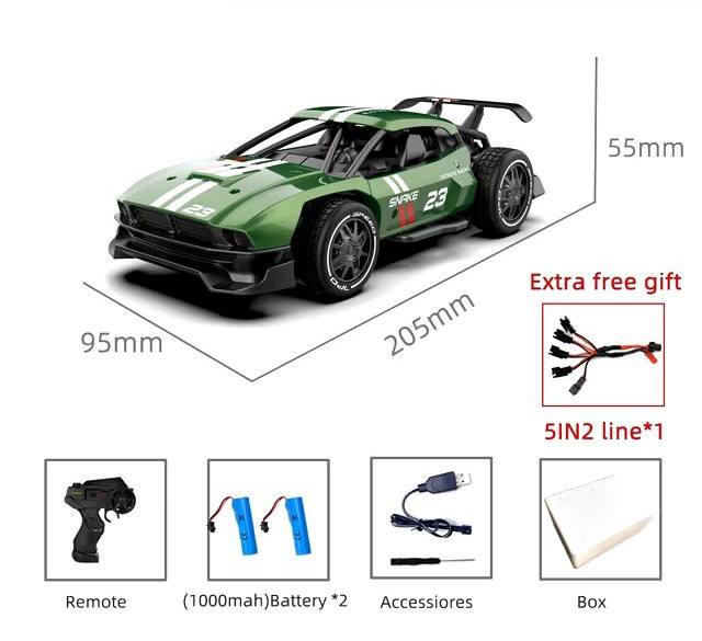 JoyStickToy™ Sulong Metal RC Car Toys 1/24 2.4G