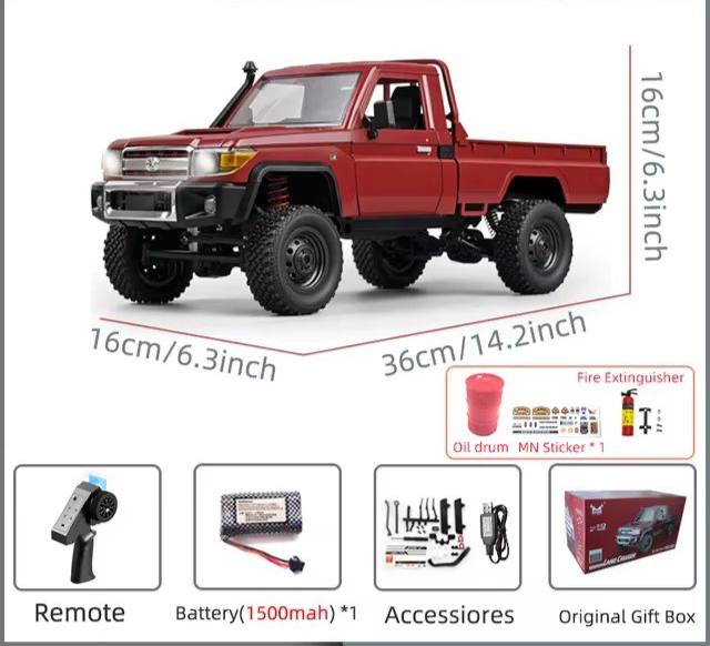 JoyStickToy™ Rc Car Toyota Licensed Land Cruiser  Mn Model Mn82 Retro